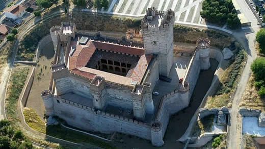 Castillo de la Mota de Medina del Campo, Vista aérea